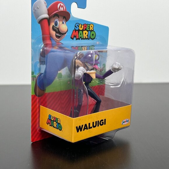 Jakks Pacific Waluigi Collectible Child Action Figure Plastic Multicolor NIB - Picture 4 of 9